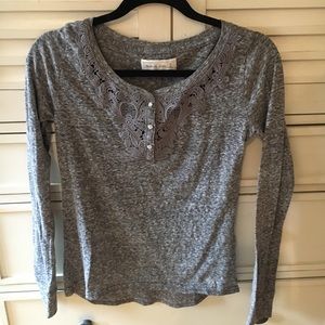 Grey Abercrombie Long Sleeve Top